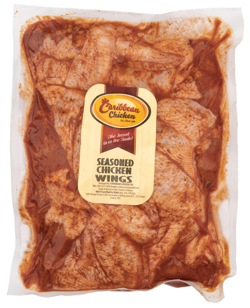 Seasoned Chicken Wings Bag - Caribbean Chicken